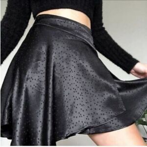 NWT Free People Starstruck mini skirt in Black